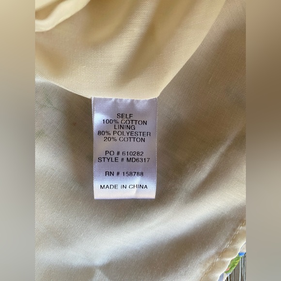 MABLE Dress Cream Floral Off-Shoulder Cotton NWT - Picture 13 of 15